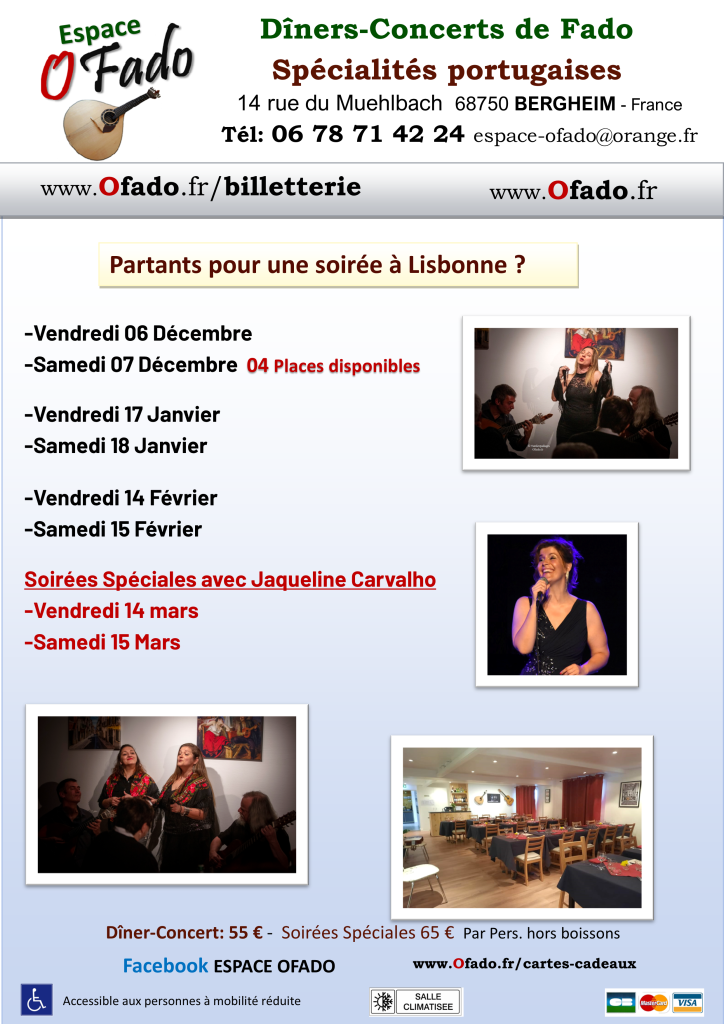 Programme O Fado - Dates 2024